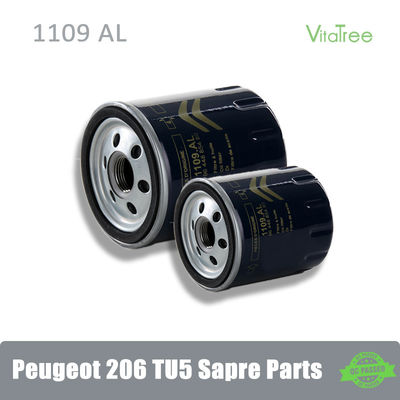 1109AL 110938 1109391 109AK Peugeot Spare Parts Oil Filter For PEUGEOT206 SW2.0 16V